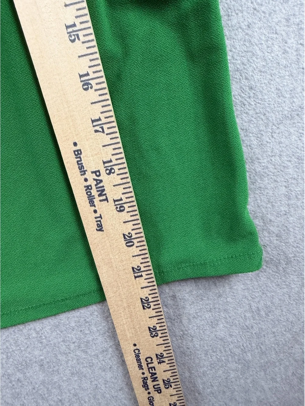 Kelly Green Puff Ruffle Neck Stretch Top - Picture 6 of 6